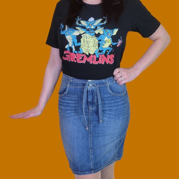 y2k Mid-Rise Denim Skirt, M - Picture 1 of 4